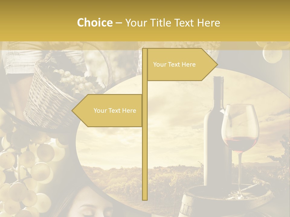Peasant Red Wine Glass PowerPoint Template