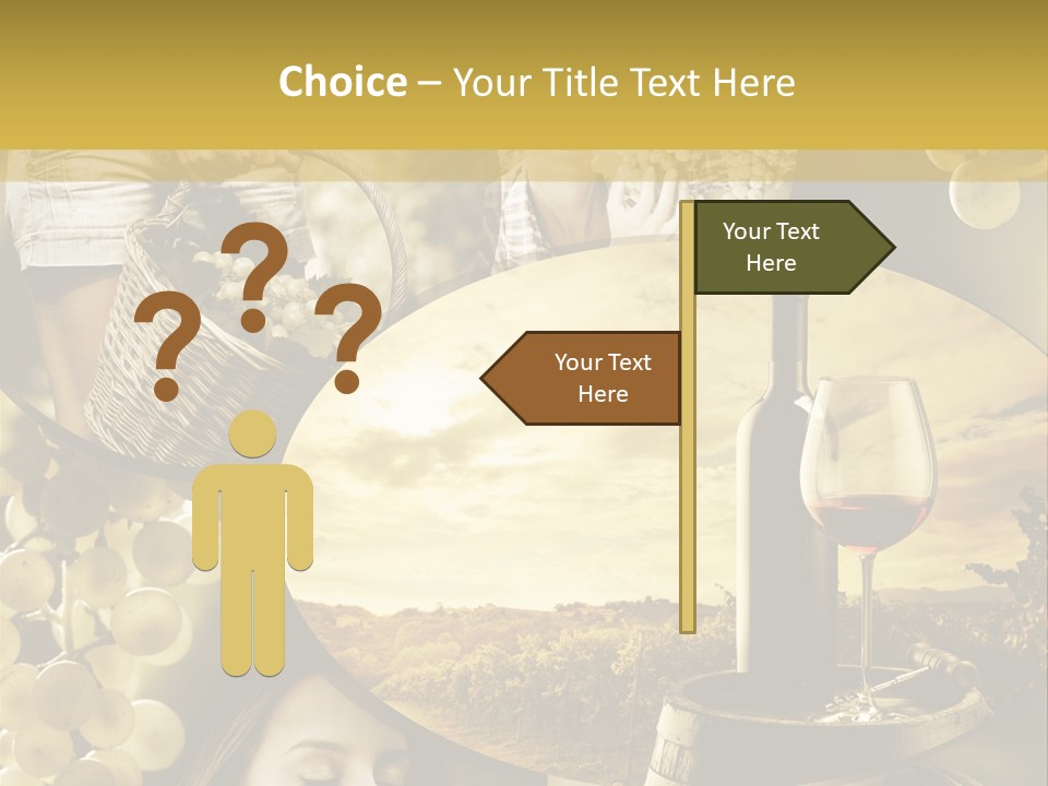 Peasant Red Wine Glass PowerPoint Template