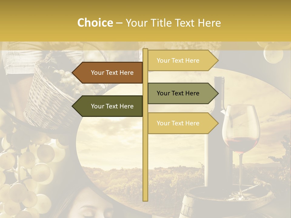 Peasant Red Wine Glass PowerPoint Template