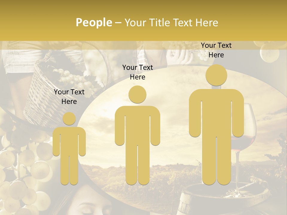 Peasant Red Wine Glass PowerPoint Template