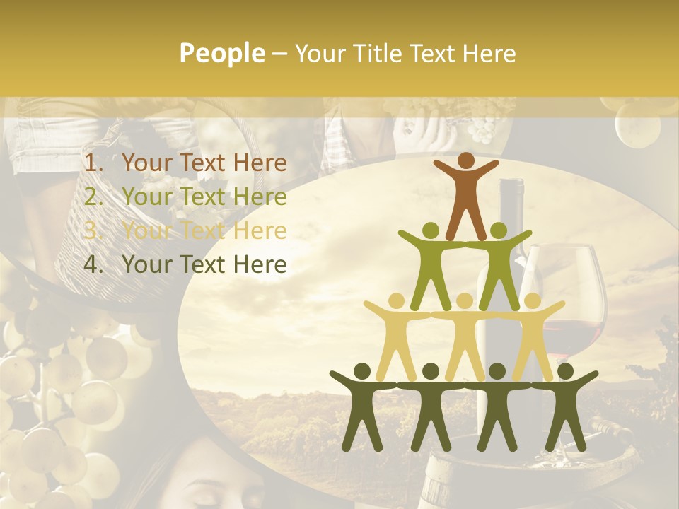 Peasant Red Wine Glass PowerPoint Template