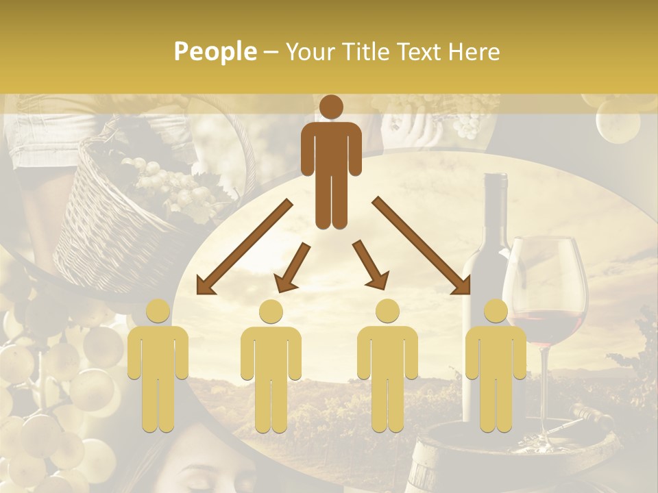Peasant Red Wine Glass PowerPoint Template