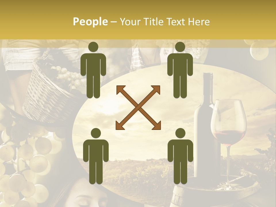 Peasant Red Wine Glass PowerPoint Template