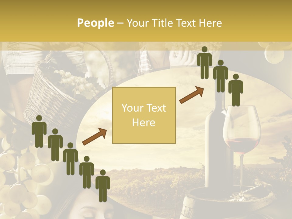 Peasant Red Wine Glass PowerPoint Template