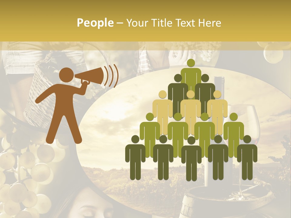 Peasant Red Wine Glass PowerPoint Template