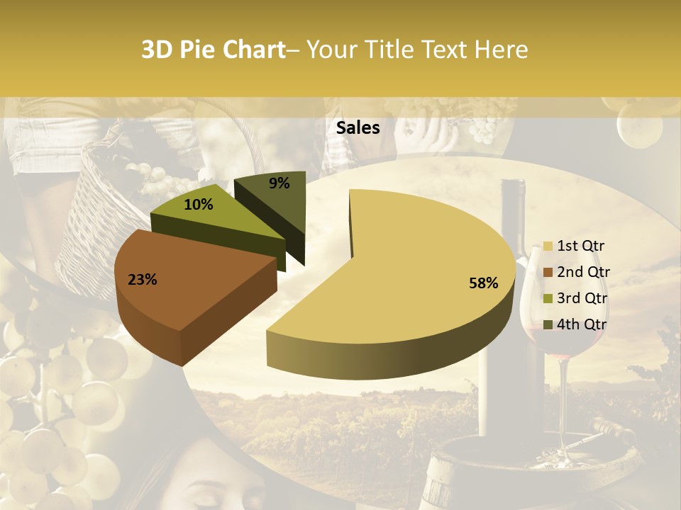 Peasant Red Wine Glass PowerPoint Template