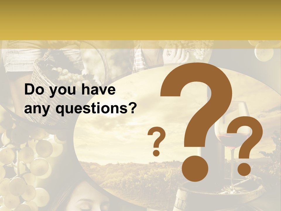 Peasant Red Wine Glass PowerPoint Template