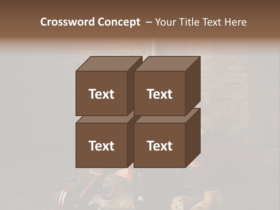 Merlot Wine Bottle Corks PowerPoint Template