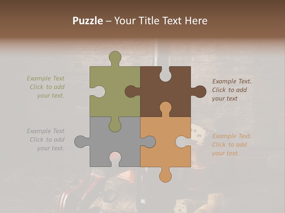 Merlot Wine Bottle Corks PowerPoint Template