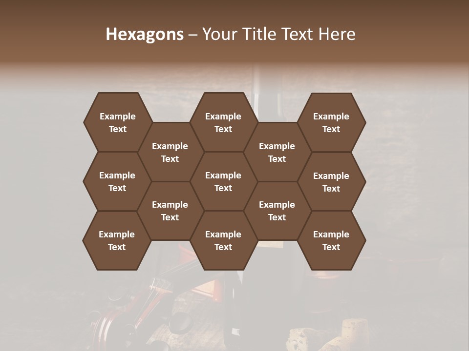 Merlot Wine Bottle Corks PowerPoint Template