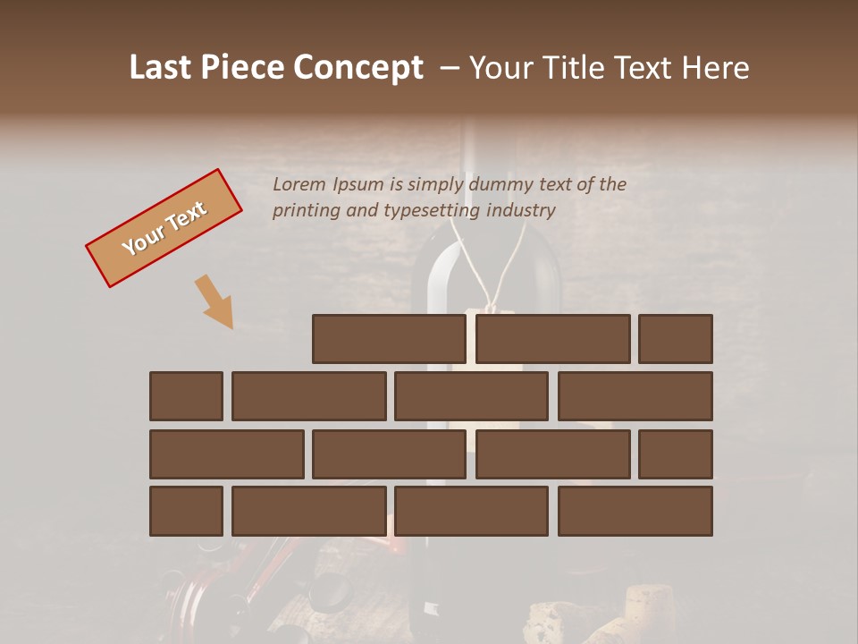 Merlot Wine Bottle Corks PowerPoint Template