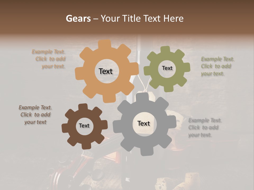 Merlot Wine Bottle Corks PowerPoint Template