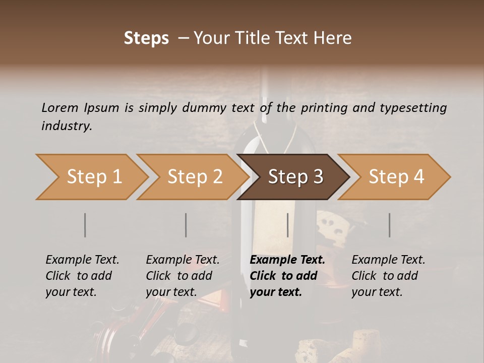 Merlot Wine Bottle Corks PowerPoint Template