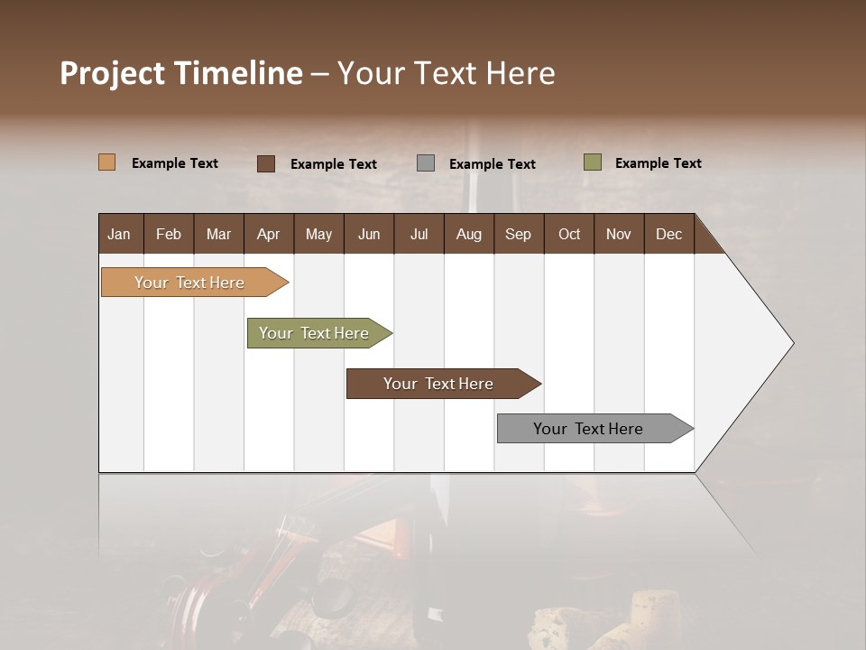 Merlot Wine Bottle Corks PowerPoint Template