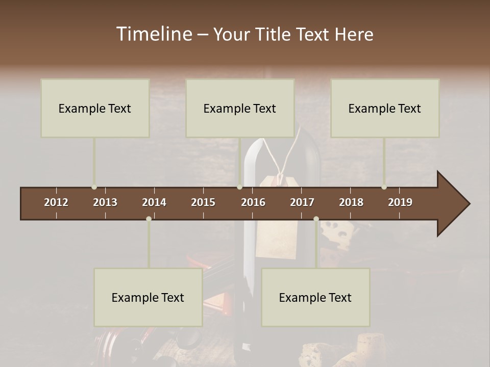 Merlot Wine Bottle Corks PowerPoint Template