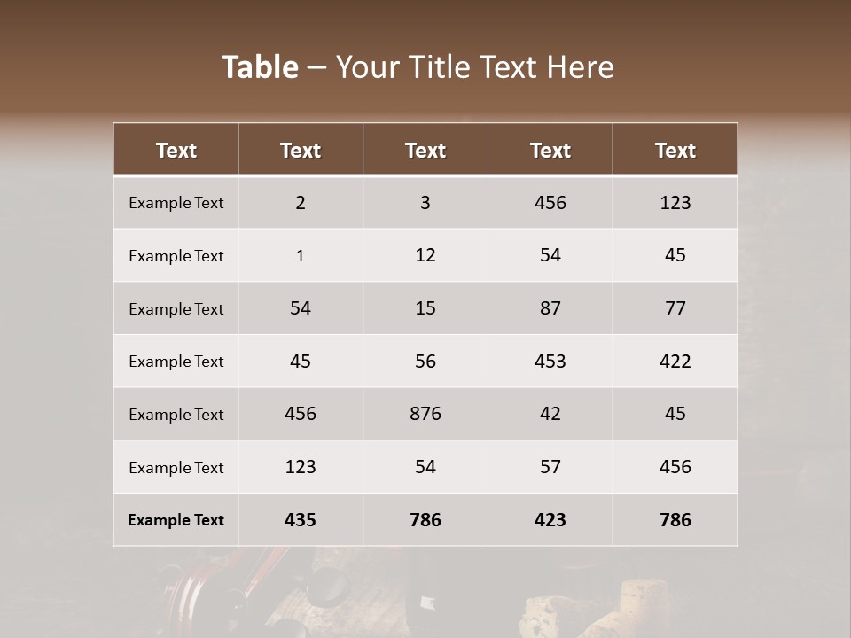 Merlot Wine Bottle Corks PowerPoint Template