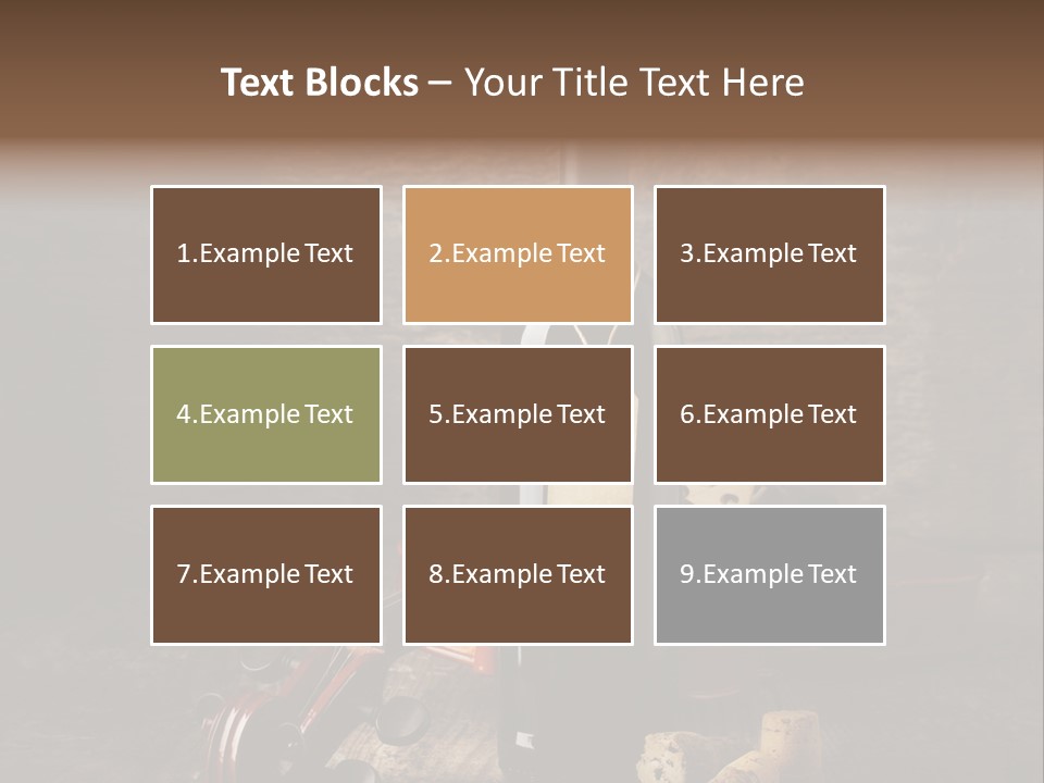 Merlot Wine Bottle Corks PowerPoint Template