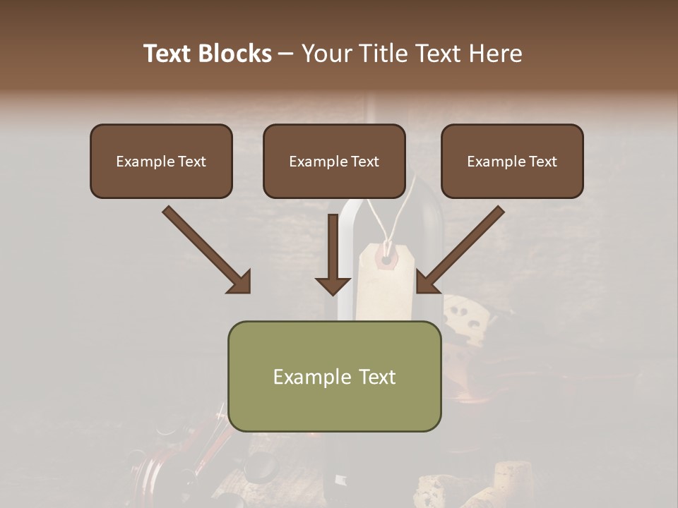 Merlot Wine Bottle Corks PowerPoint Template