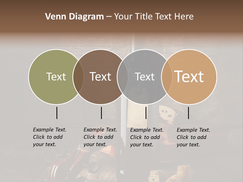 Merlot Wine Bottle Corks PowerPoint Template