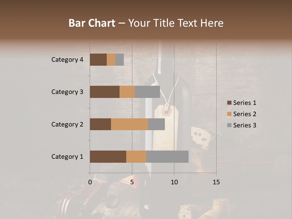 Merlot Wine Bottle Corks PowerPoint Template