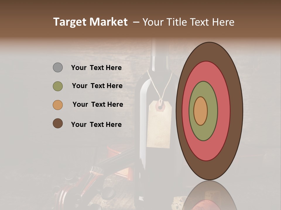 Merlot Wine Bottle Corks PowerPoint Template