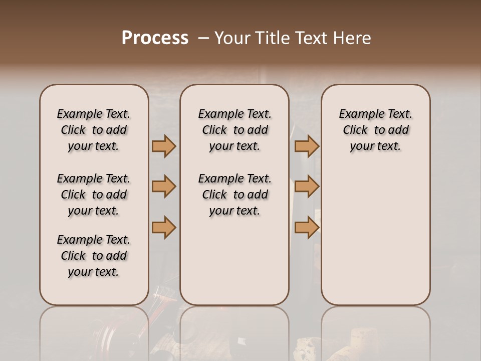 Merlot Wine Bottle Corks PowerPoint Template