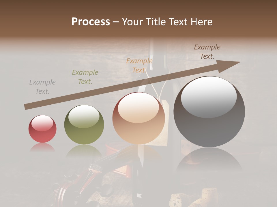 Merlot Wine Bottle Corks PowerPoint Template