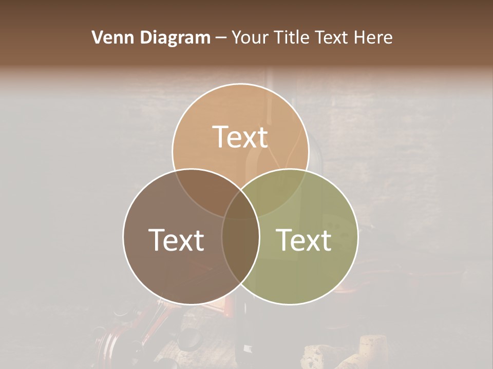 Merlot Wine Bottle Corks PowerPoint Template