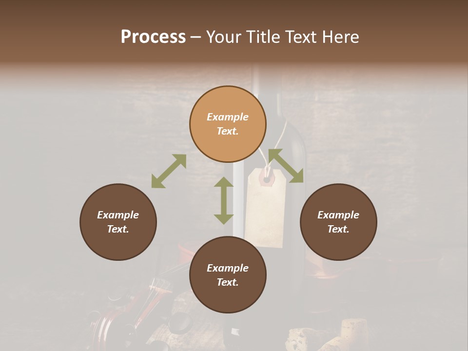 Merlot Wine Bottle Corks PowerPoint Template