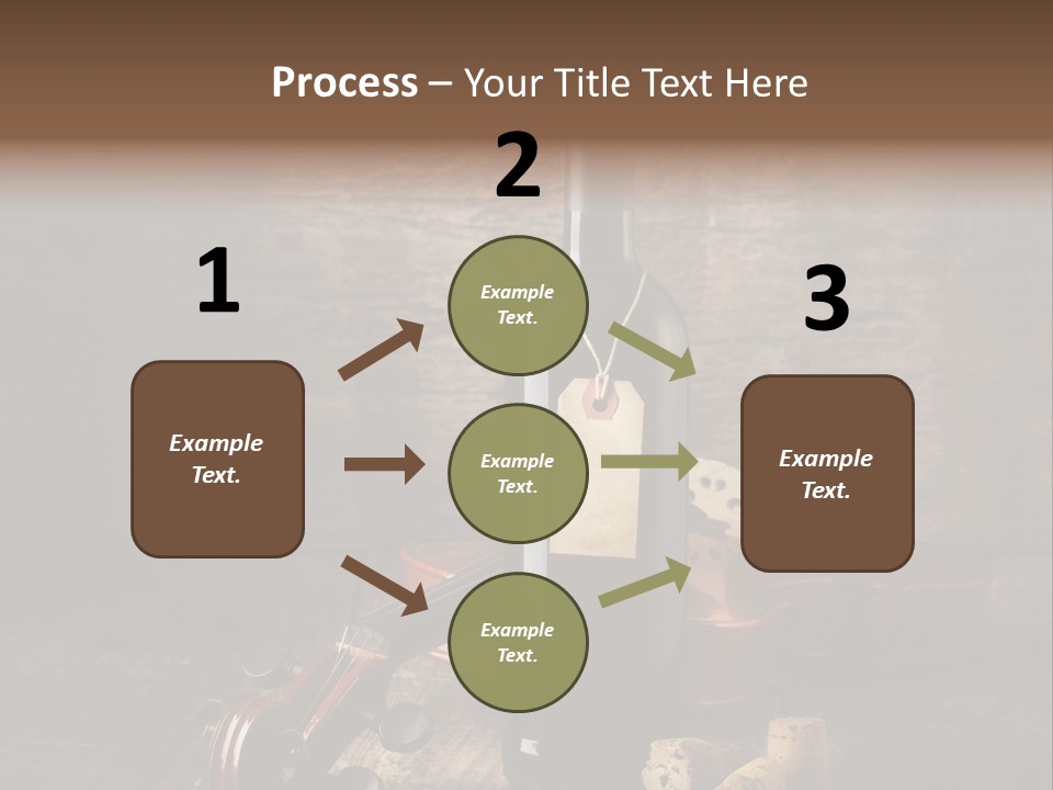 Merlot Wine Bottle Corks PowerPoint Template