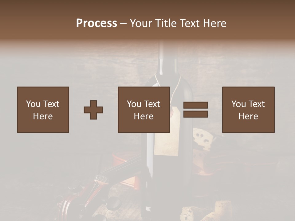 Merlot Wine Bottle Corks PowerPoint Template
