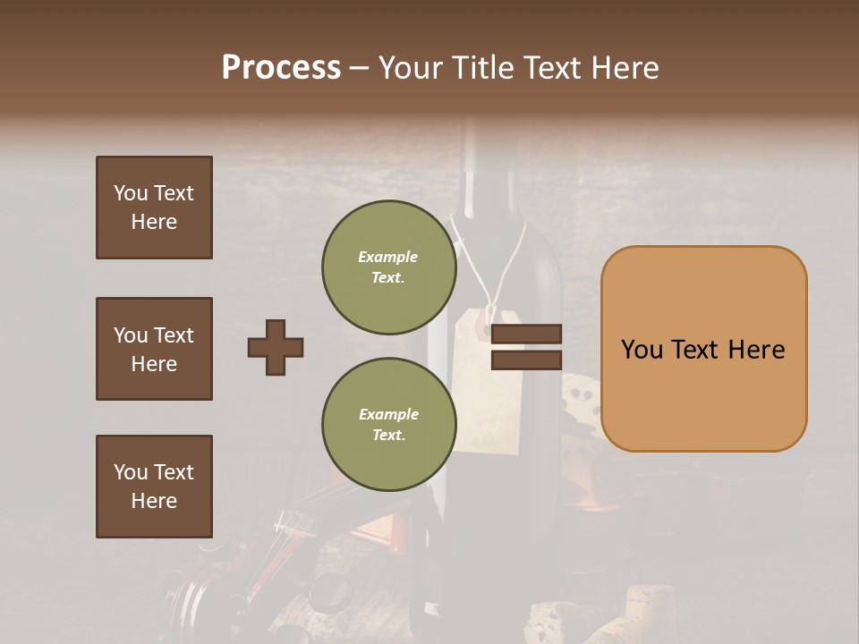 Merlot Wine Bottle Corks PowerPoint Template