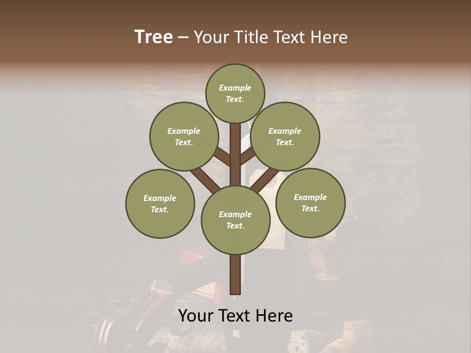 Merlot Wine Bottle Corks PowerPoint Template