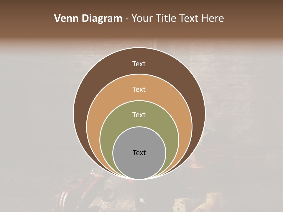 Merlot Wine Bottle Corks PowerPoint Template