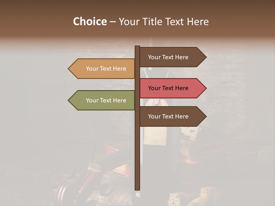 Merlot Wine Bottle Corks PowerPoint Template