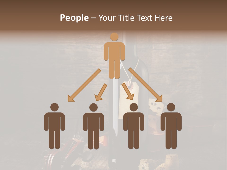 Merlot Wine Bottle Corks PowerPoint Template