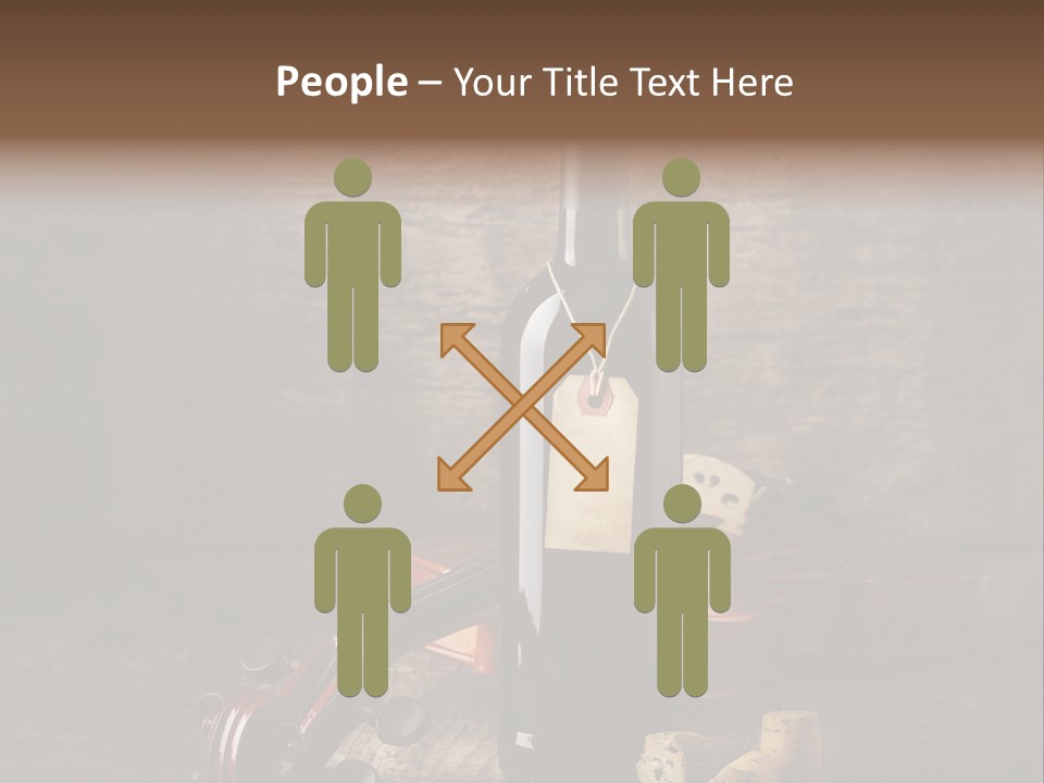 Merlot Wine Bottle Corks PowerPoint Template