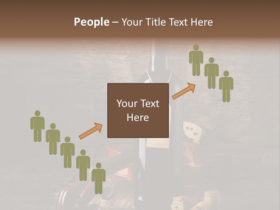 Merlot Wine Bottle Corks PowerPoint Template