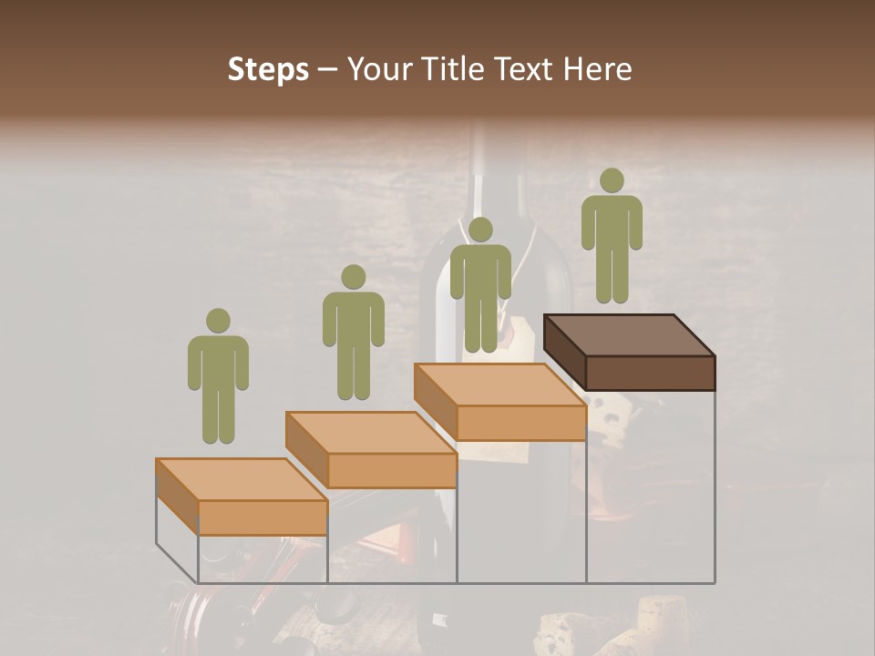 Merlot Wine Bottle Corks PowerPoint Template