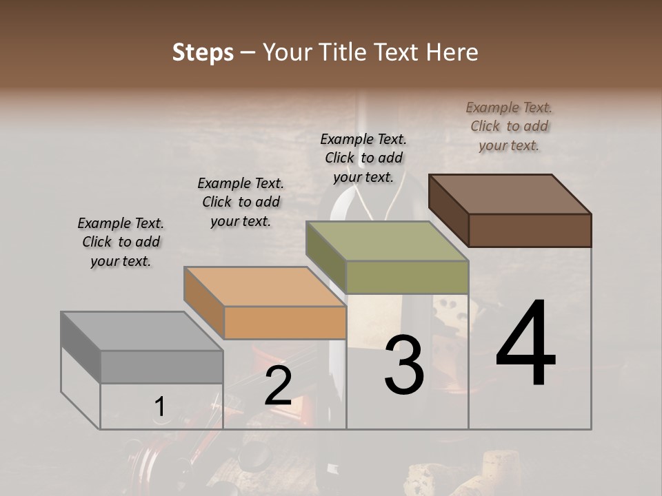 Merlot Wine Bottle Corks PowerPoint Template