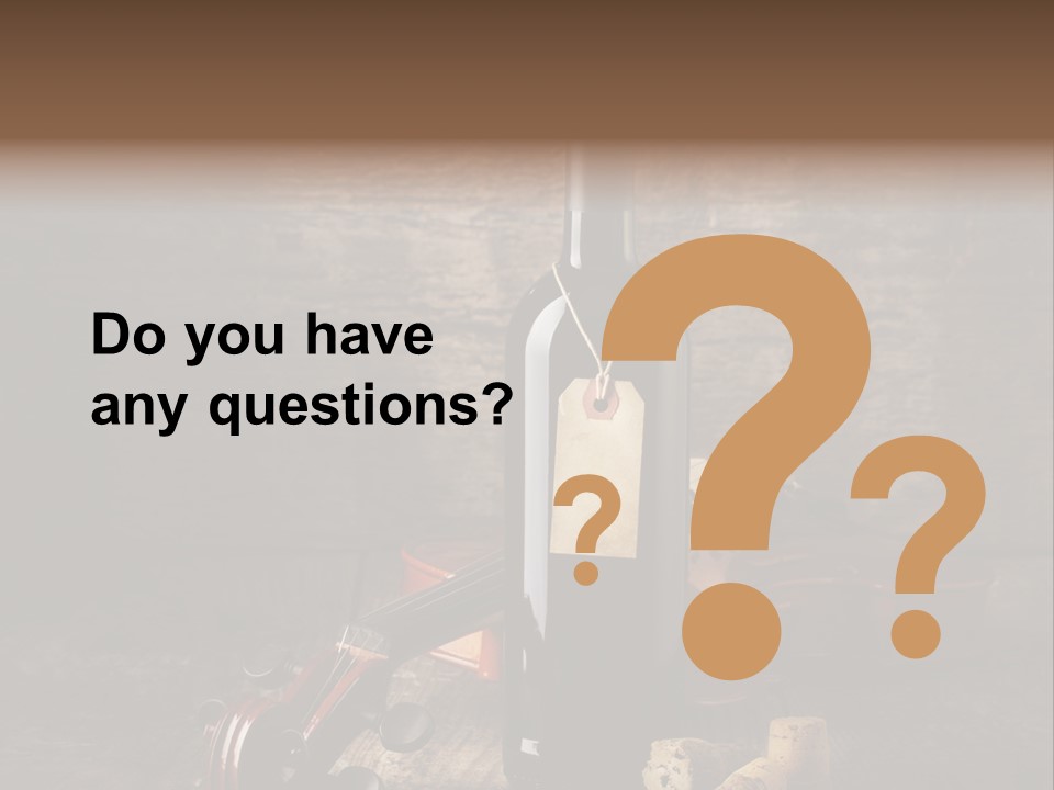 Merlot Wine Bottle Corks PowerPoint Template