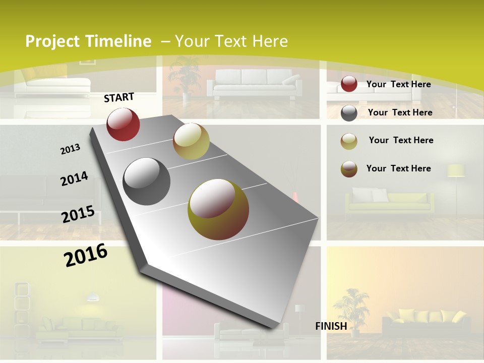 Schattenwurf Tageslich Sitzen PowerPoint Template