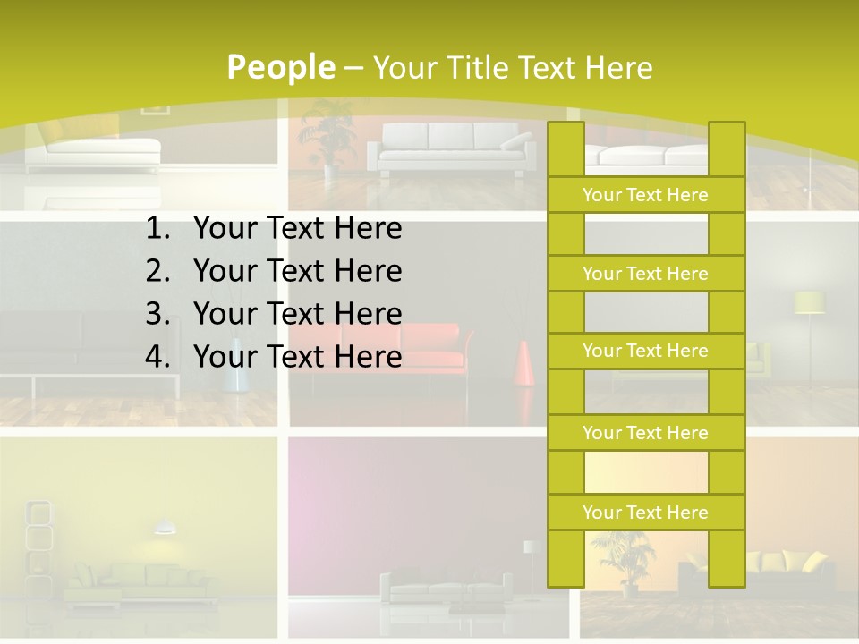 Schattenwurf Tageslich Sitzen PowerPoint Template