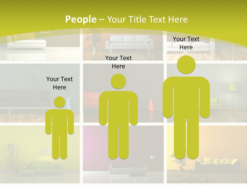 Schattenwurf Tageslich Sitzen PowerPoint Template