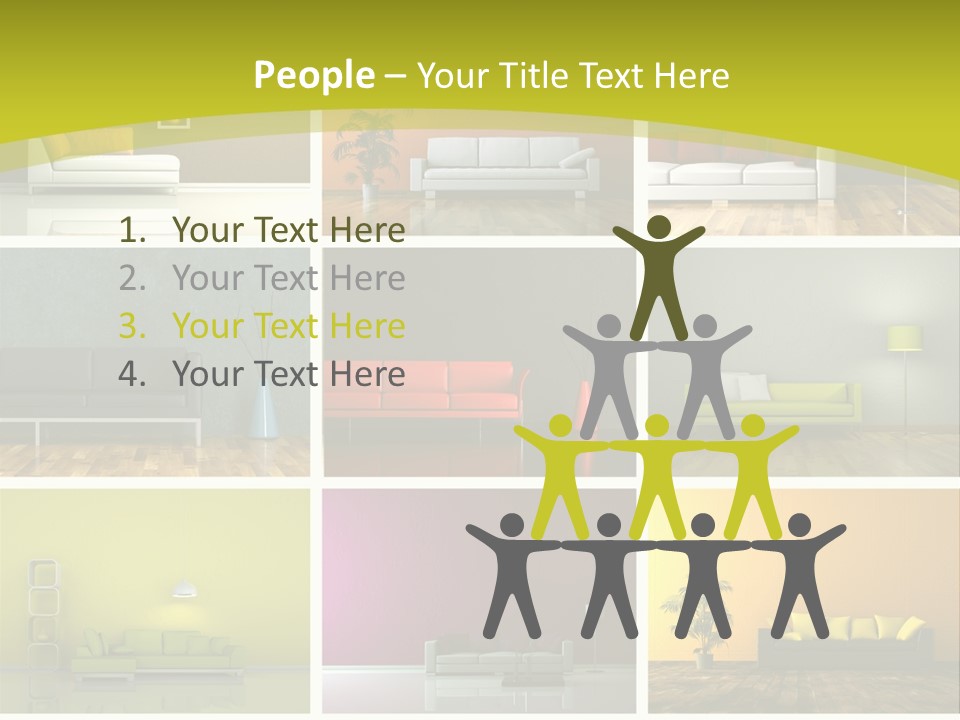 Schattenwurf Tageslich Sitzen PowerPoint Template