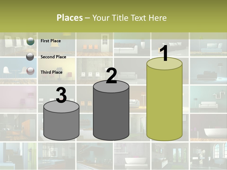 Leuchte Essen Zimmerpflanze PowerPoint Template