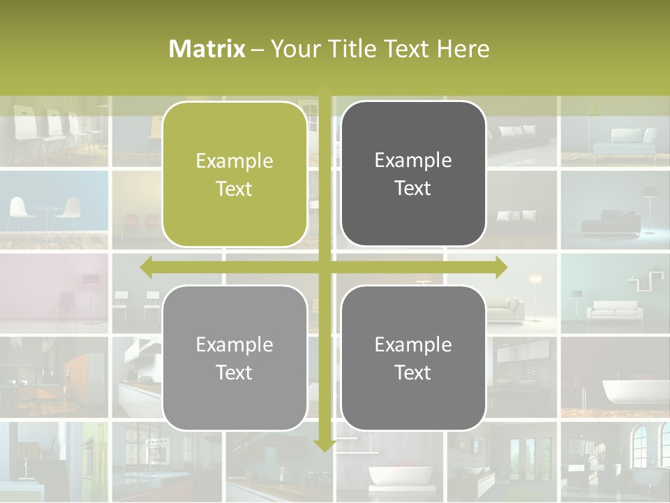 Leuchte Essen Zimmerpflanze PowerPoint Template