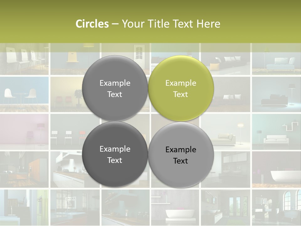 Leuchte Essen Zimmerpflanze PowerPoint Template