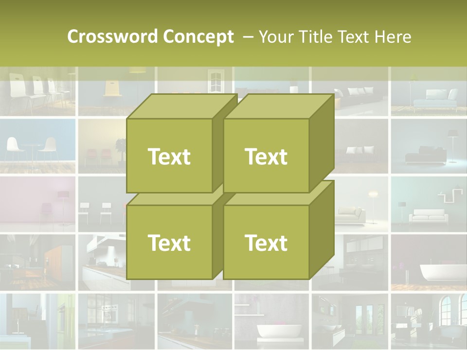 Leuchte Essen Zimmerpflanze PowerPoint Template