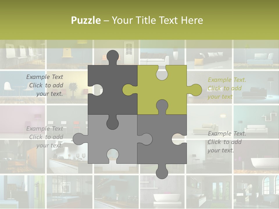 Leuchte Essen Zimmerpflanze PowerPoint Template